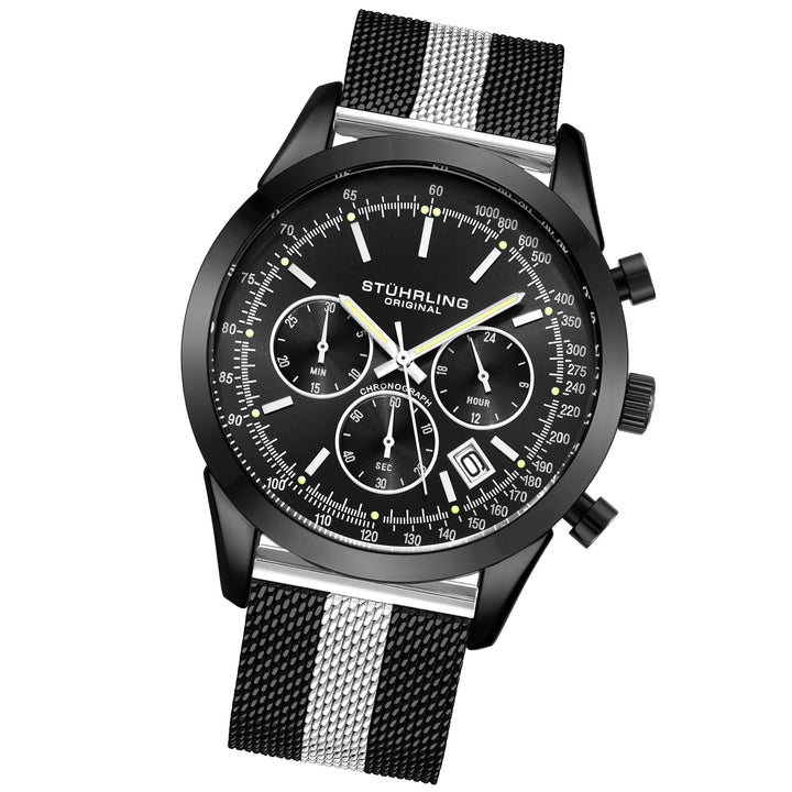 Monaco Silver/Alloy | Black Dial