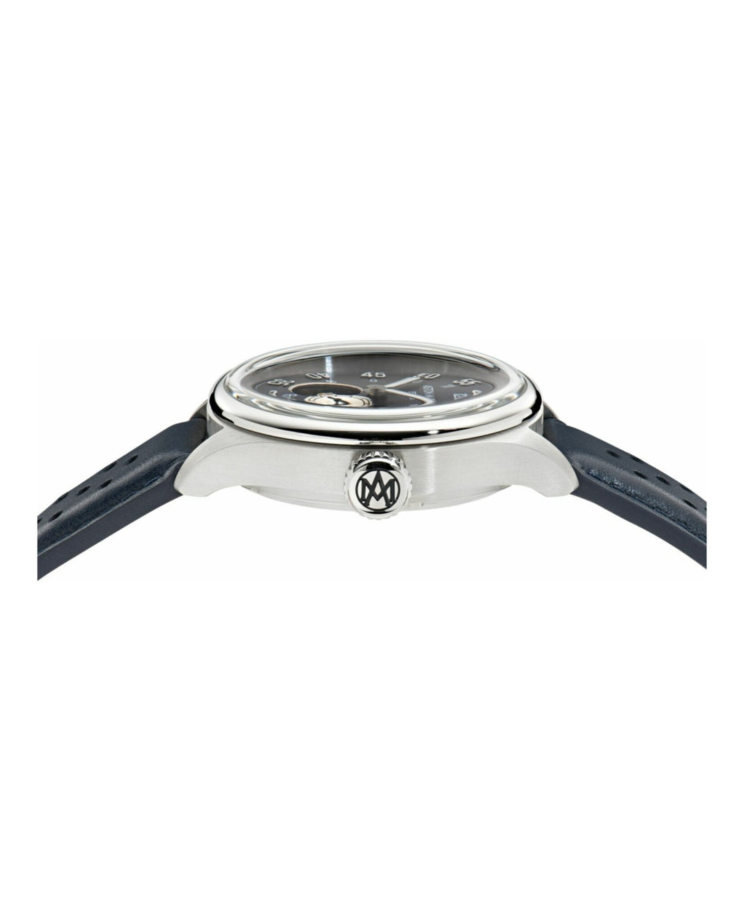 TS1 Automatic Stainless Steel/Partial Sekelton Automatic/Blue Leather Strap Blue