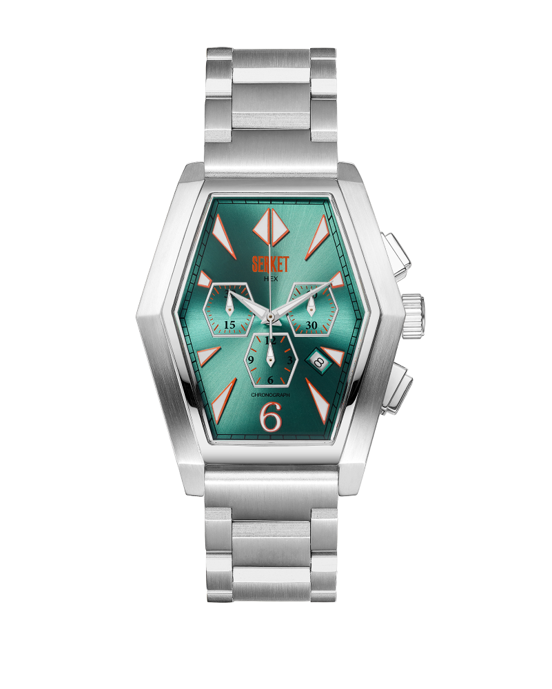 Hex Chronograph Aqua 44mm Aqua Blue Dial
