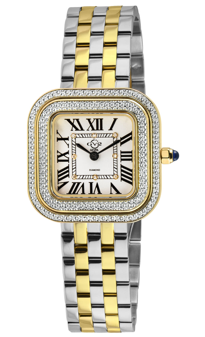 Bellagio GV2 Women's Diamond Swiss Quartz Watch, Silver/White dial 8 Diamonds, B