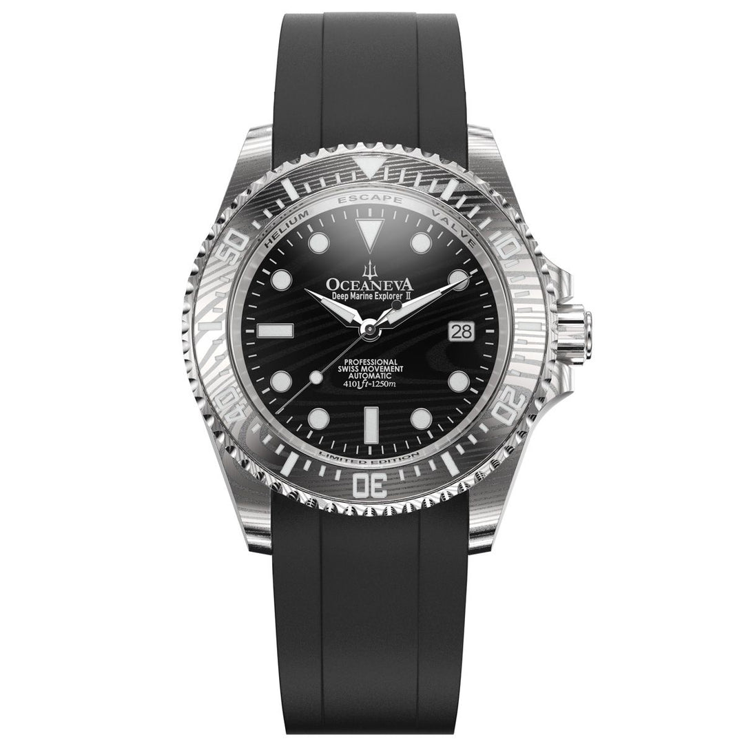 Damascus Steel Deep Marine Explorer II  | Black Dial