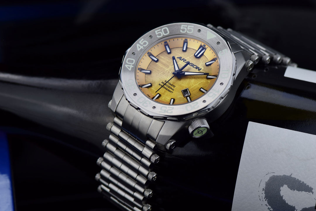 Sea Charger Meteorite LE Gold Color Meteorite Dial | Gold Dial