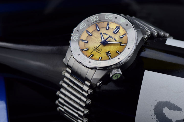 Sea Charger Meteorite LE Gold Color Meteorite Dial | Gold Dial