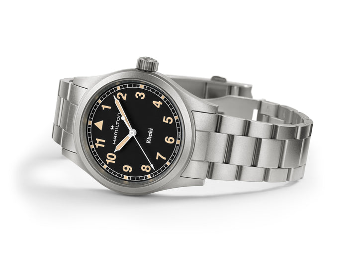 KHAKI FIELD QUARTZ Silver-tone