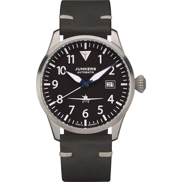 Flieger Leather / Black Black Dial