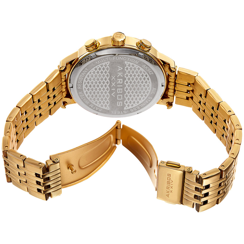 Casual-AK942YG Gold/Stainless Steel | Gold Dial