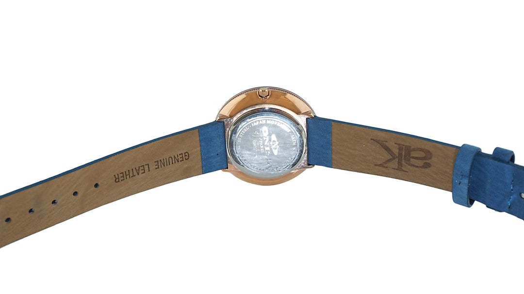 TOULON WHITE-ROSE / BLUE | Silver tone Dial