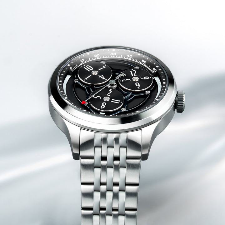 Engineer Hexham Trisect Automatic Limited Edition Black / Stainless Steel Black 
