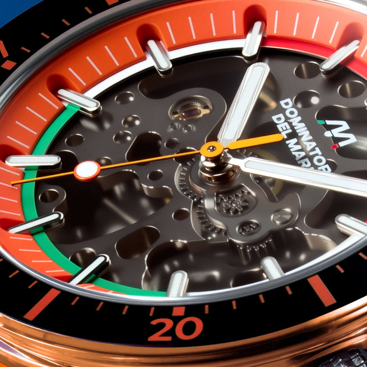 Ortona Citrus Burst  / Orange Silicone Strap Orange Dial