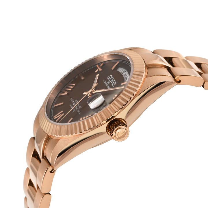 West Village Automatic Gevril Sellita SW240 Swiss Made Automatic Watch Brown Mag