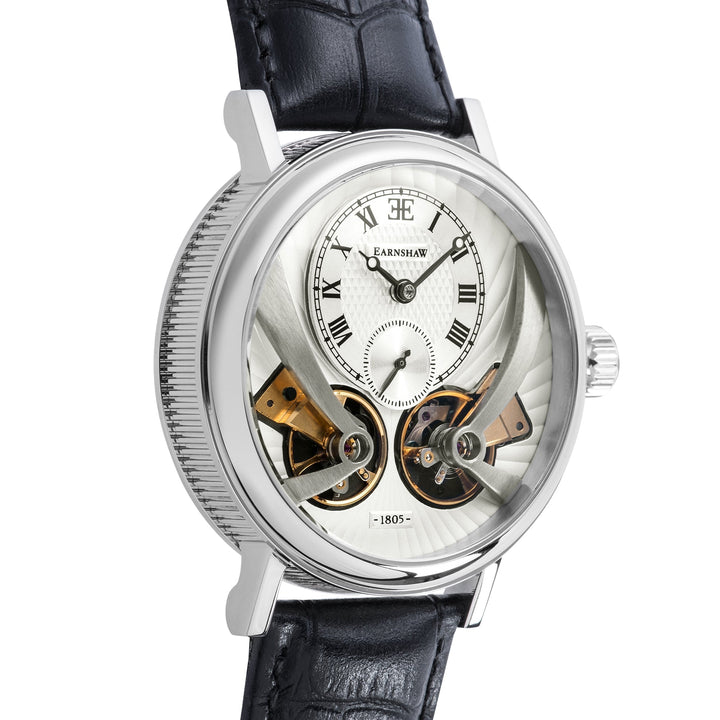 Thomas Earnshaw Beaufort Anatolia Automatic Silver / Leather | Silver Dial