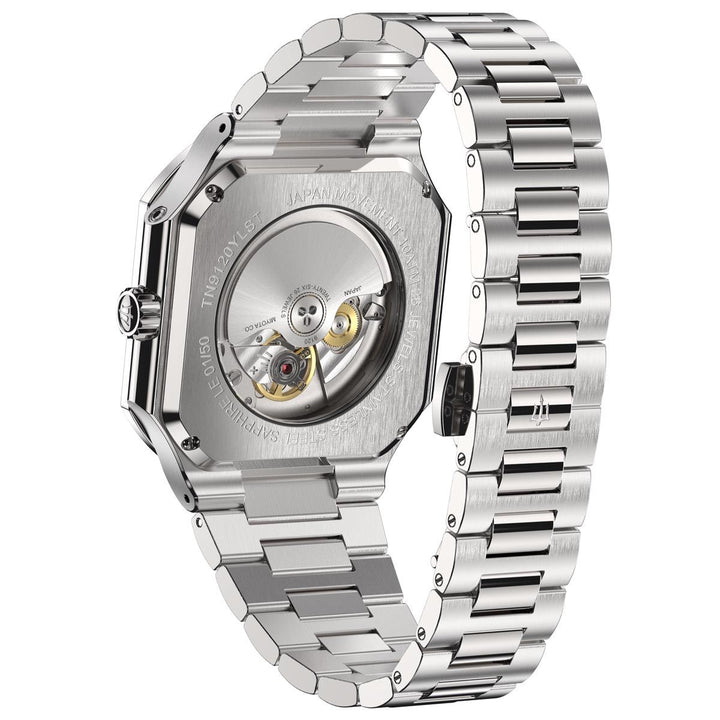 Tenuis Automatic Calendar Silver Bezel | Yellow Dial
