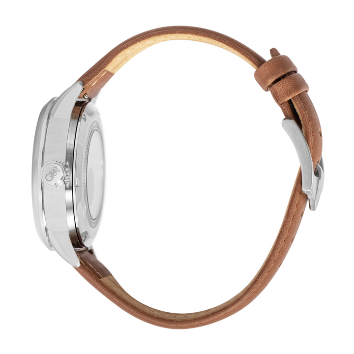 Classic Silver / Leather Silver Dial