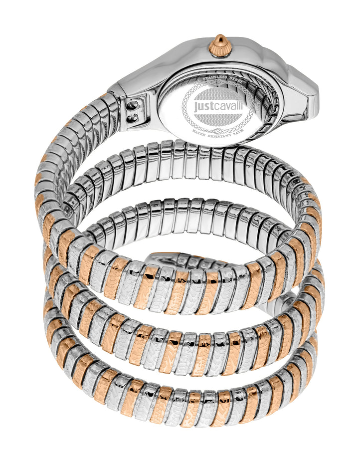 Snake 22mm / Silver / Silver and Rose Gold Silver Dial