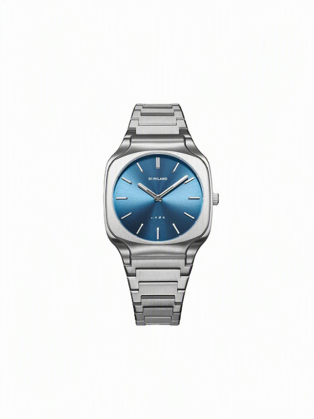 Square Blue dial / Silver Stainless Steel Bracelet Blue Dial