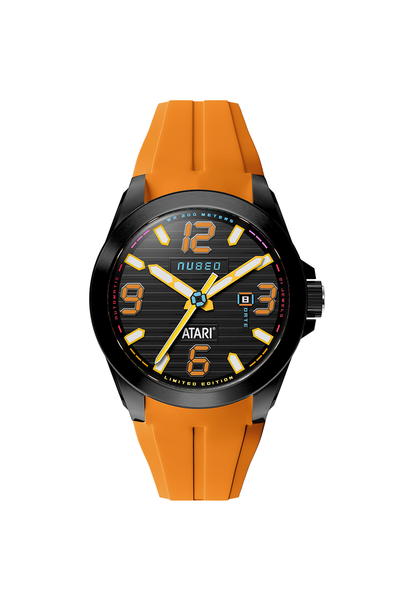 Torrent Automatic Atari Rainbow Limited Edition Black / Orange Rubber Black Dial