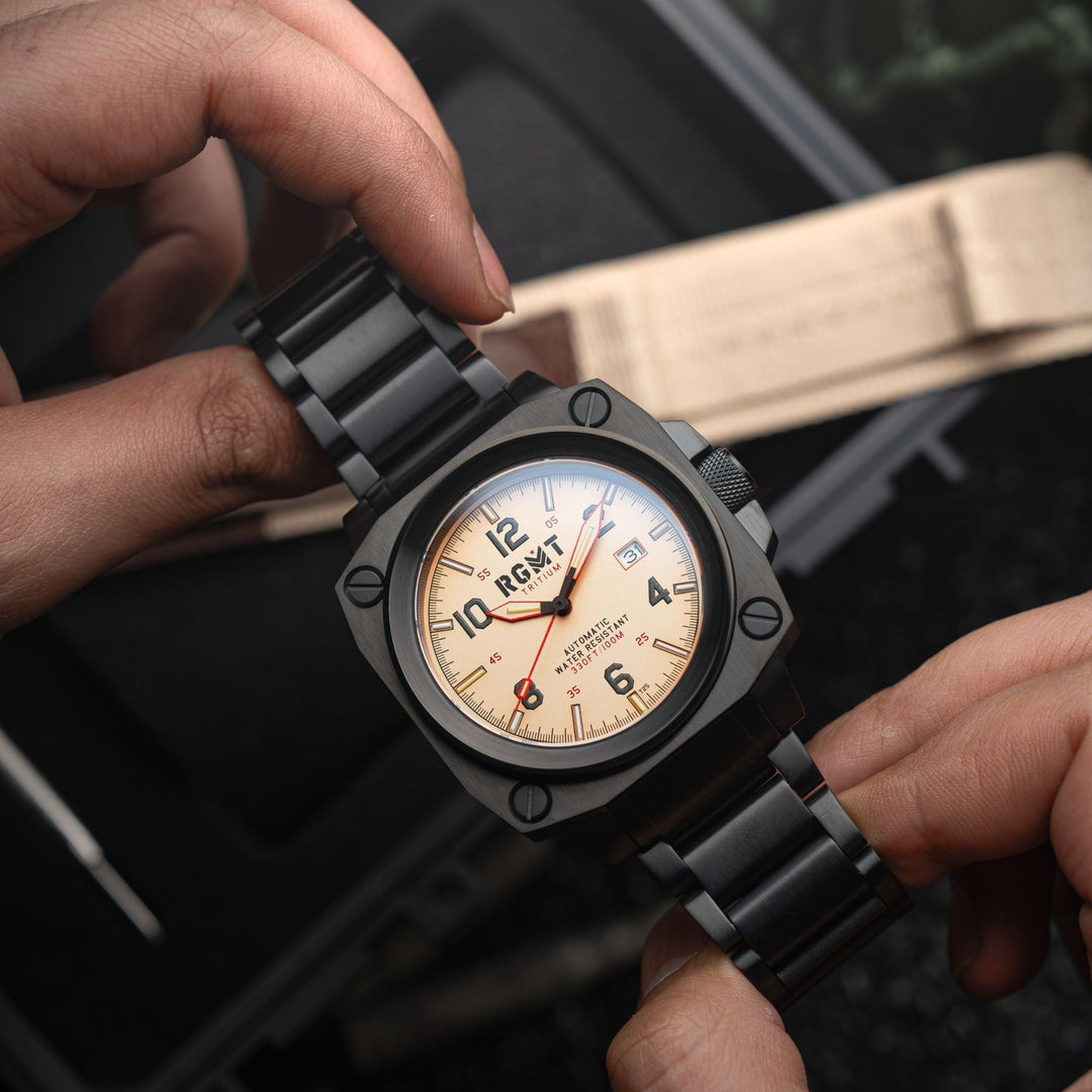 Altimeter Tritium Automatic Cream /Stainless Steel | Cream Dial