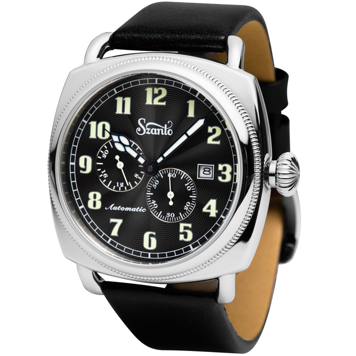 Officer's Coin Automatic Steel/Black/Black | Black Dial