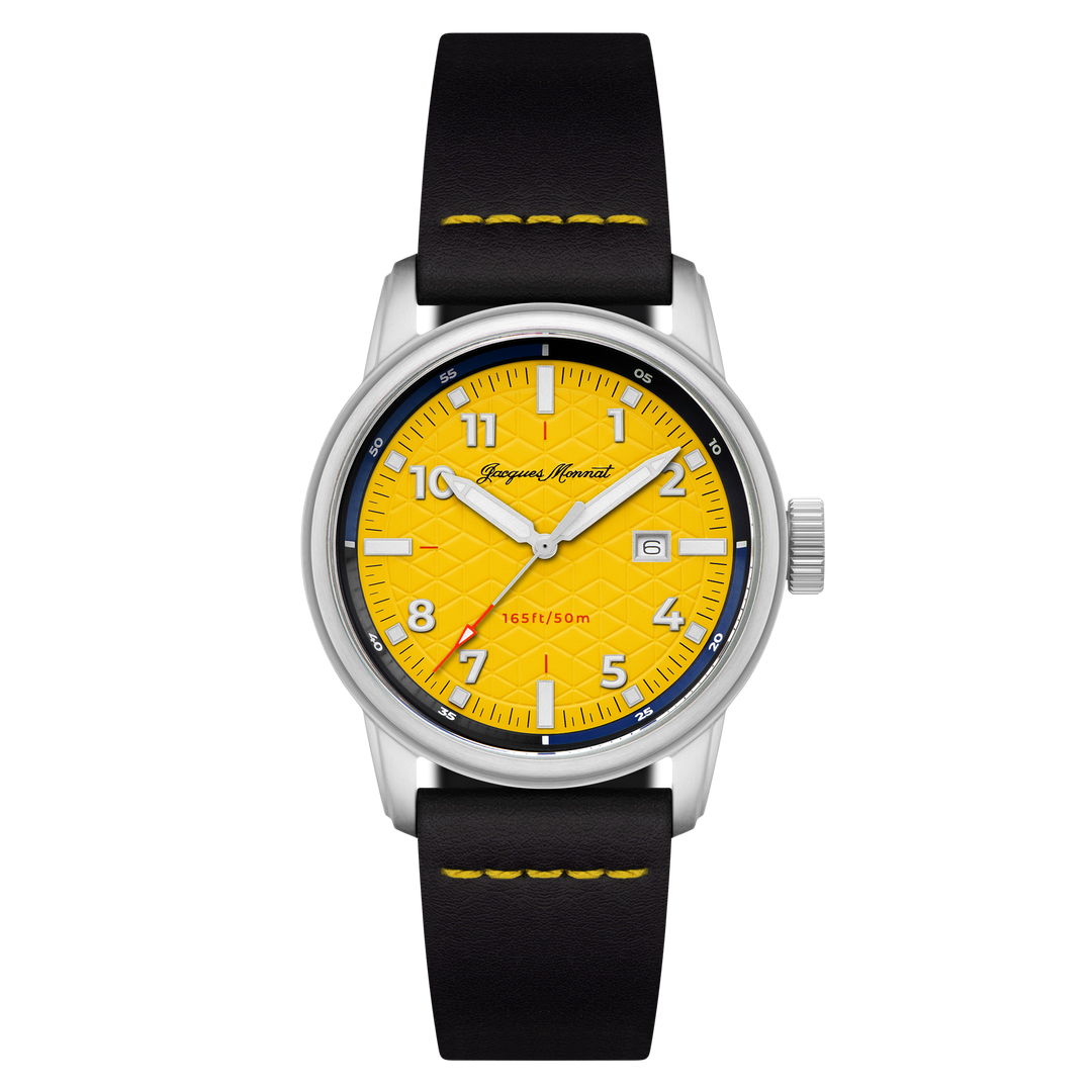 Roscana Quartz Yellow / Leather | Yellow Dial