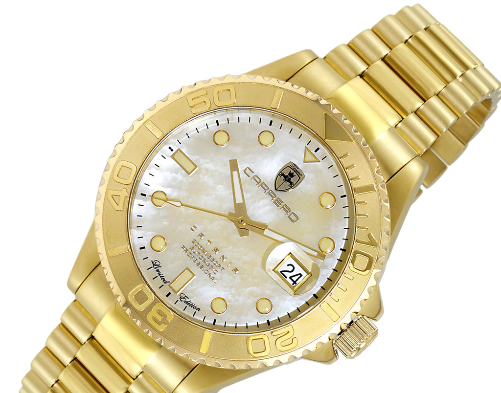 Catania MOP Goldtone-Gold | Gold Dial