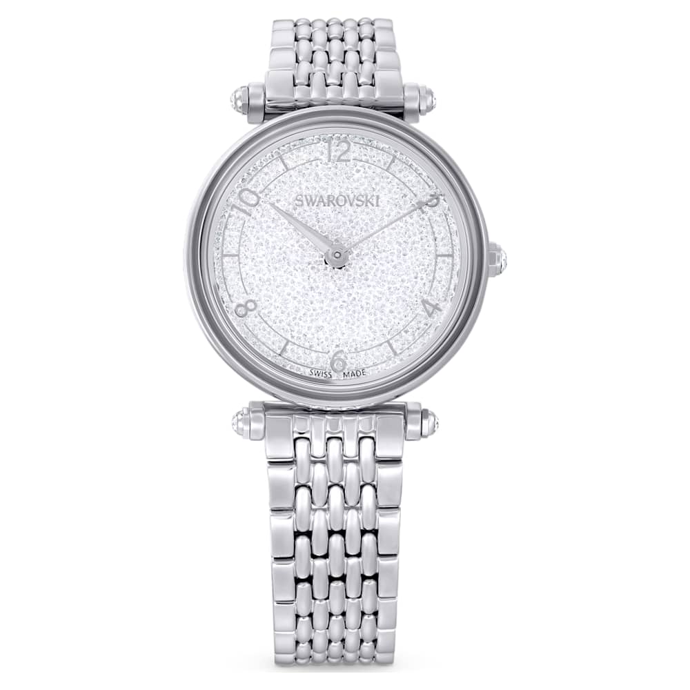 Crystalline 35mm / White / Silver White Dial