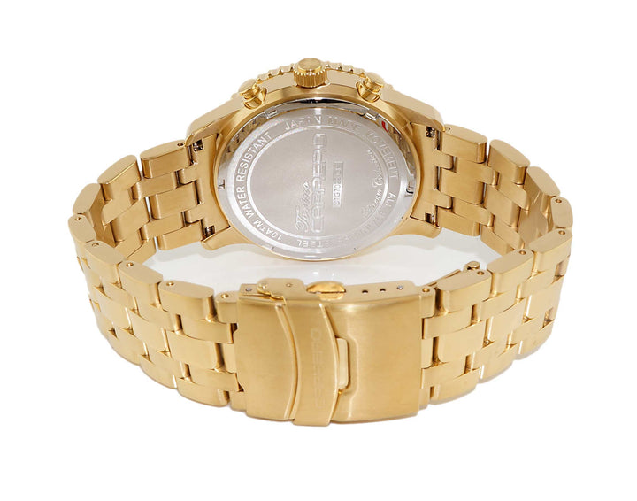 Aureum-MB Goldtone/Brown-Black Brown Mother-of-Pearl Dial