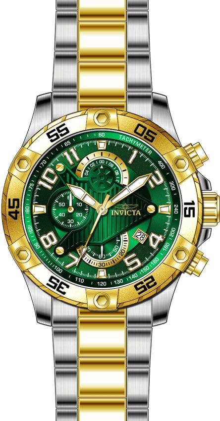S1 Rally Chronograph Green Dial / Two-Tone Gold / Silver Stainless Steel Bracele