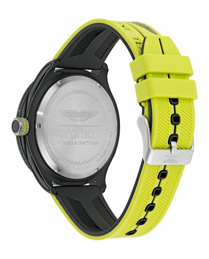 PIT Black/Neon Silicone Strap Black Dial
