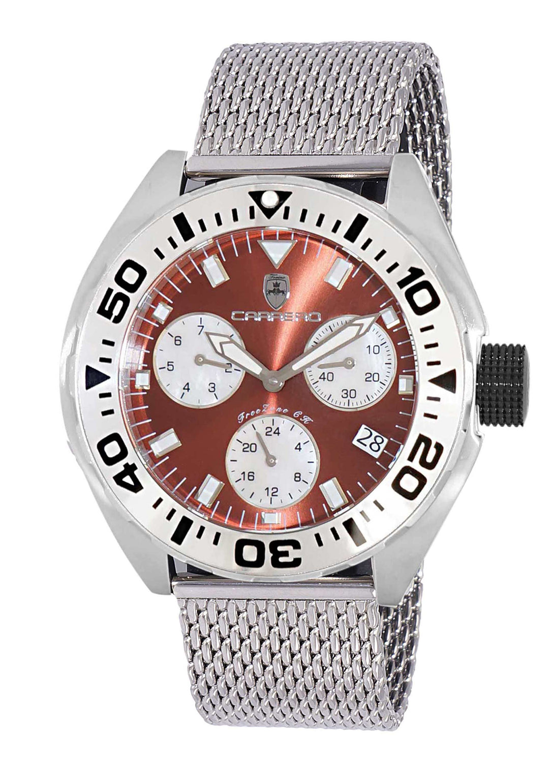 FreeZone-CH Brown/ Mesh band Brown Dial