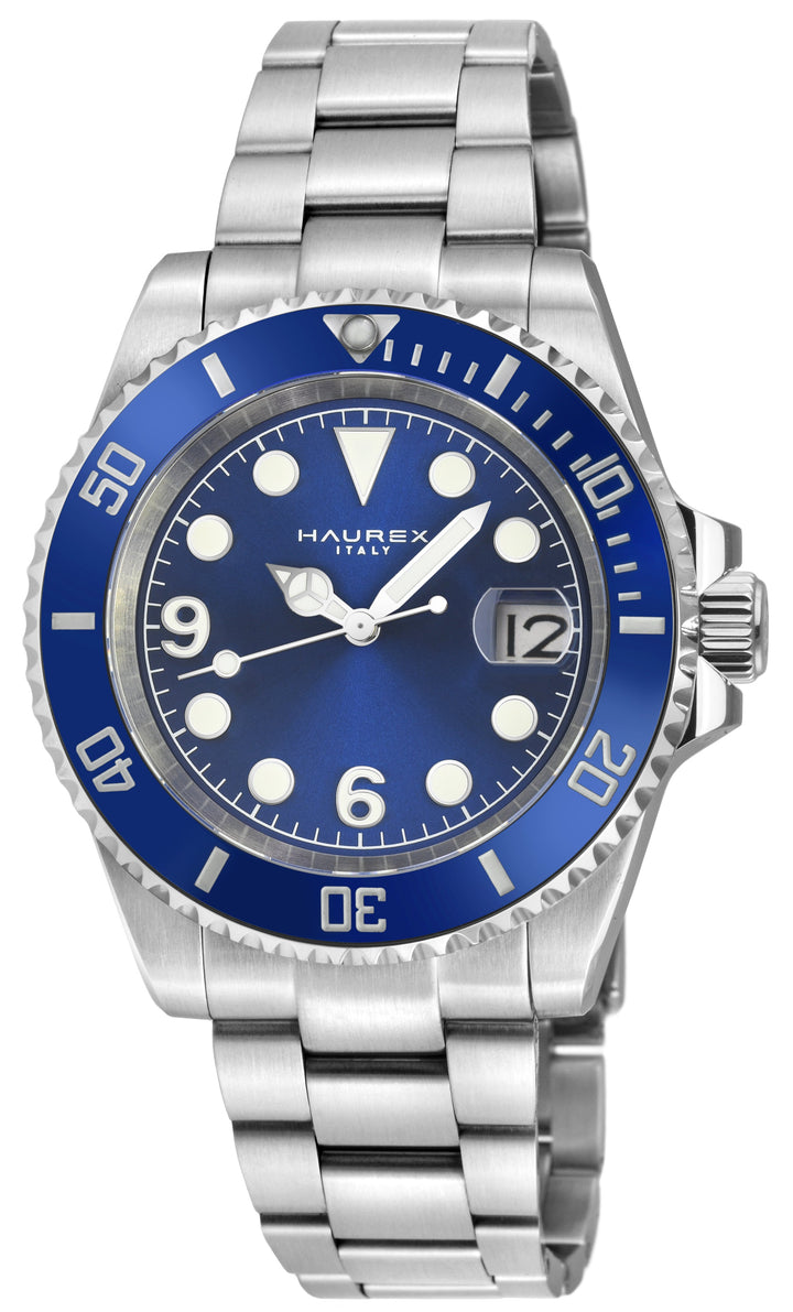 Haurex Italy Barracuda (316L Case, Blue Sunray Dial, Ceramic Bezel, 316L Stainle