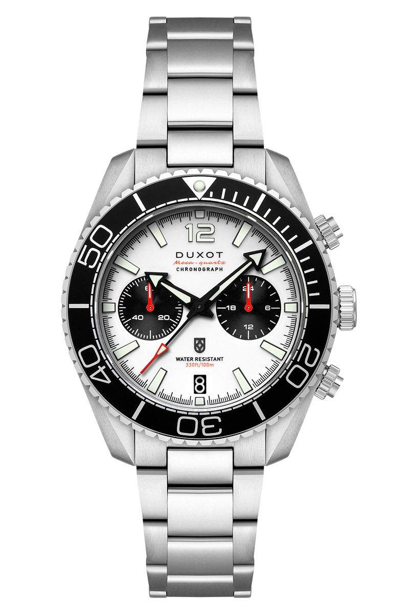 Tiburon Chronograph White / Stainless Steel | White Dial