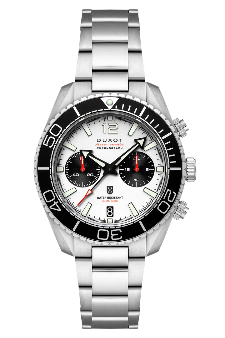 Tiburon Chronograph White / Stainless Steel | White Dial