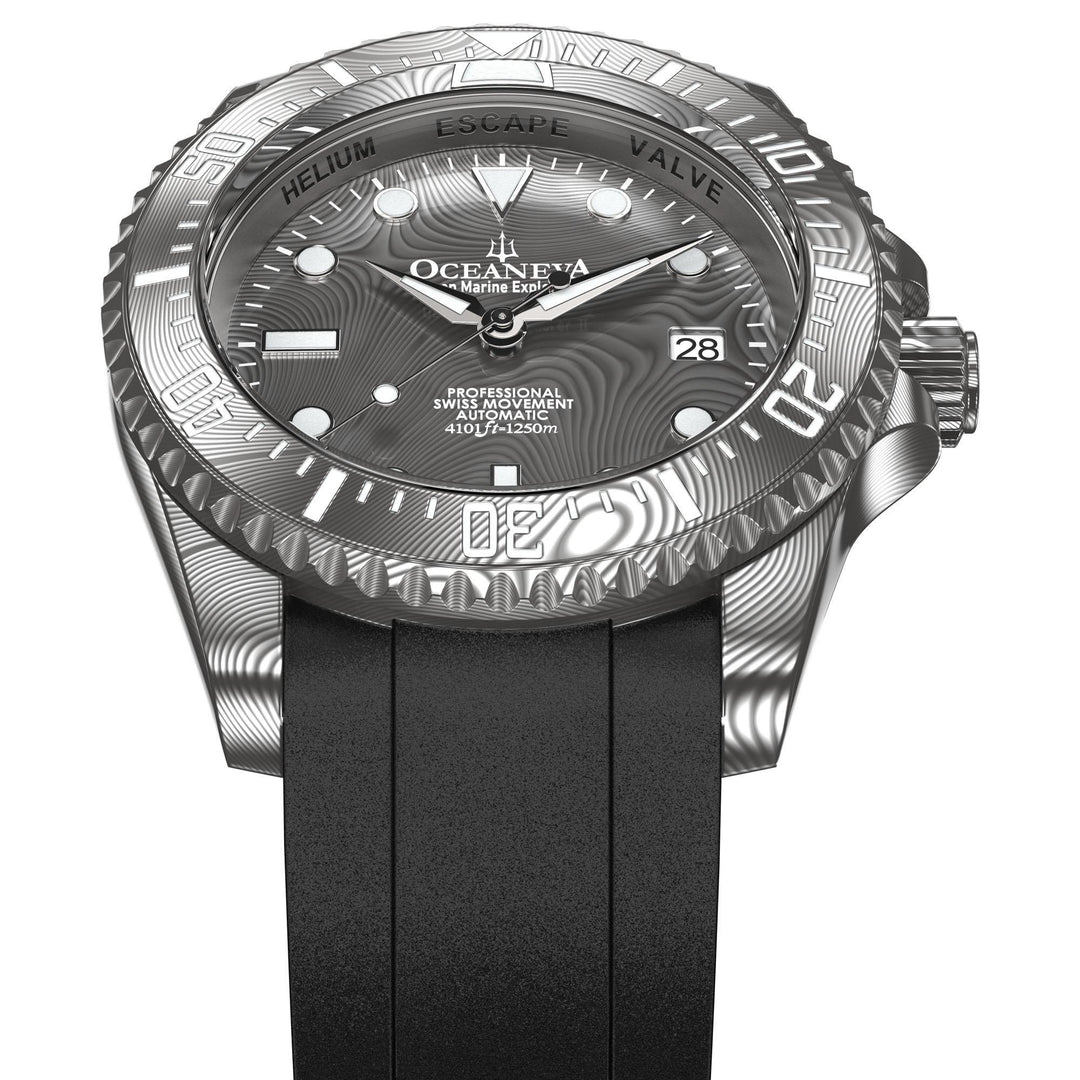 Damascus Deep Marine Explorer II Watch Grey Bezel | Dark Grey Dial