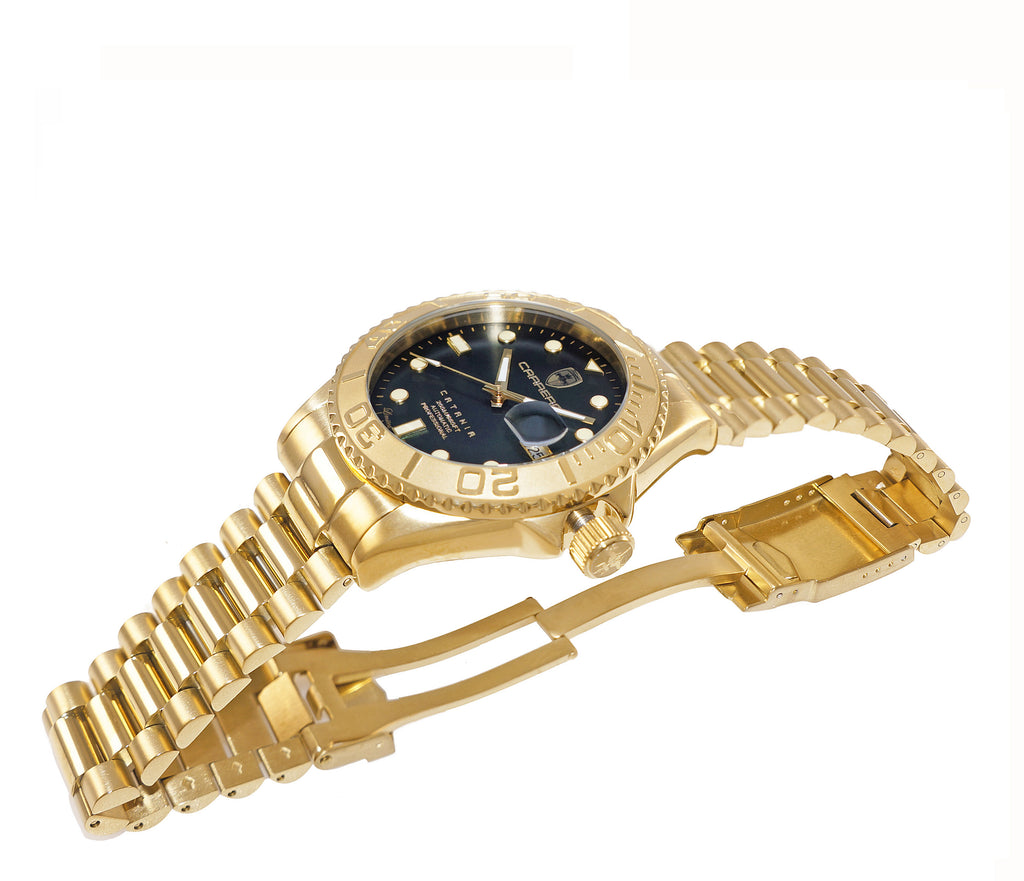 Catania MOP Goldtone - Black | Black Dial