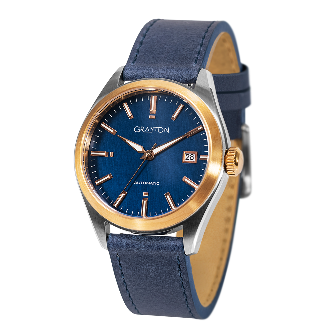 Elegant Sport Blue / Leather Blue Dial