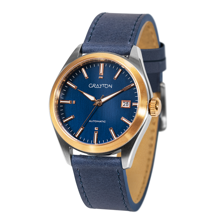 Elegant Sport Blue / Leather Blue Dial