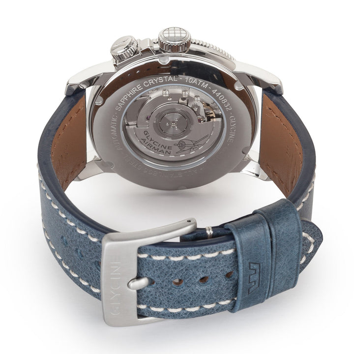 Airman 46 GMT 42 mm / Blue / Blue Blue Dial