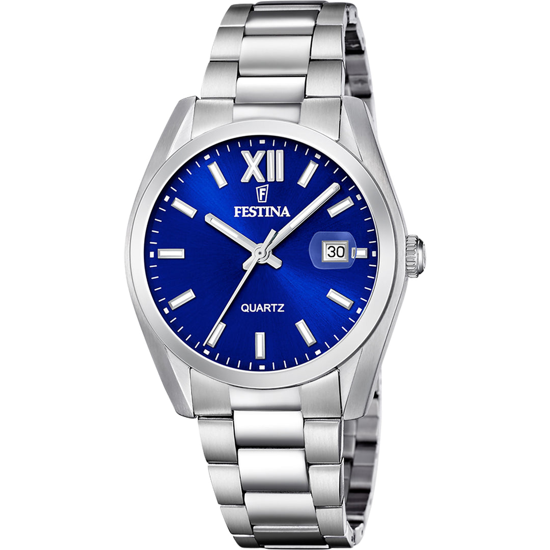 Acero clasico Blue / Stainless Steel Blue Dial