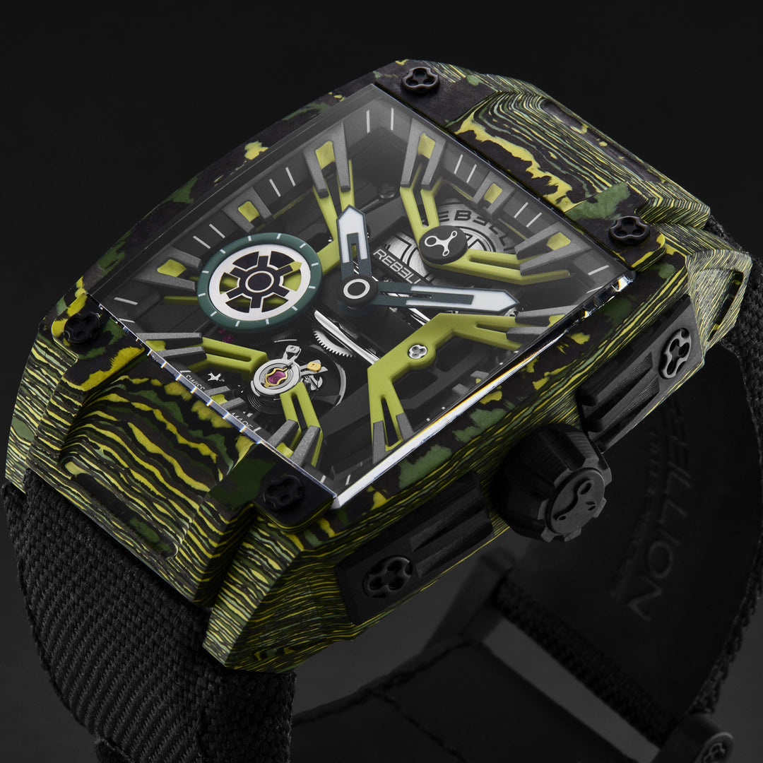 Re-Volt RBREV3H.CA.TXS / Yellow Skeletonized | Yellow Skeletonized Dial
