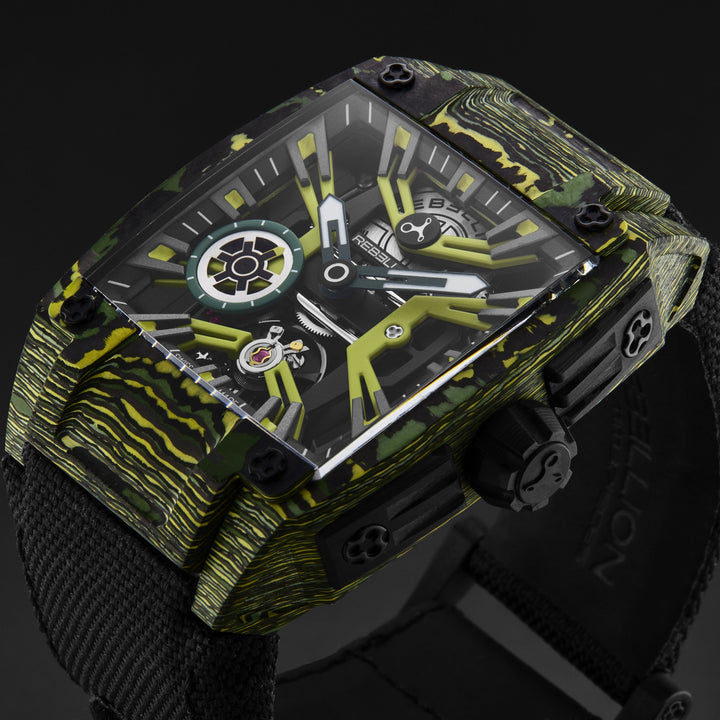 Re-Volt RBREV3H.CA.TXS / Yellow Skeletonized | Yellow Skeletonized Dial