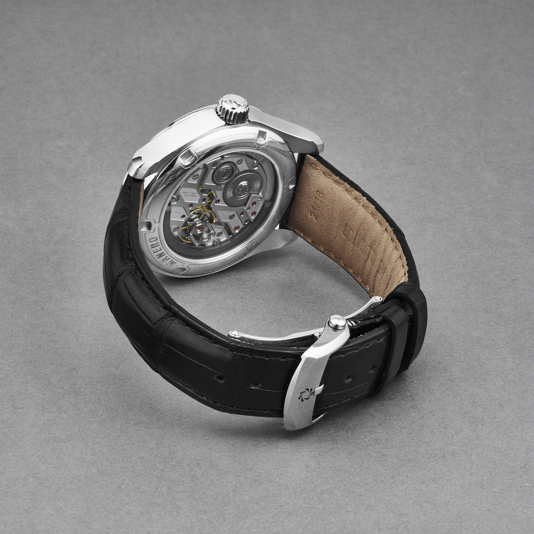 Manero Black / Stainless Steel Black Dial