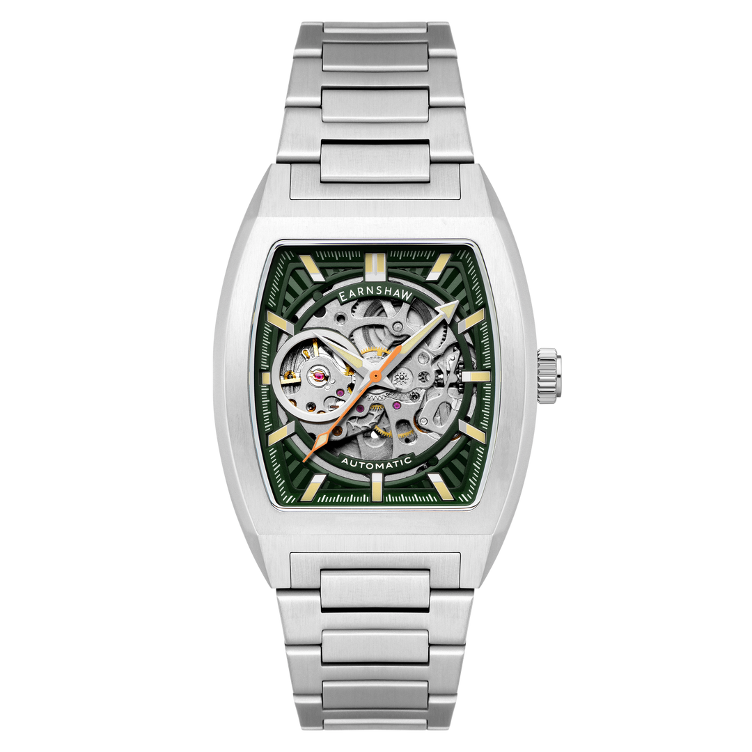 Heritage Wellington Skeleton Automatic Green / Stainless Steel | Green Dial