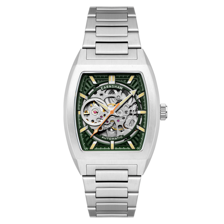 Heritage Wellington Skeleton Automatic Green / Stainless Steel | Green Dial