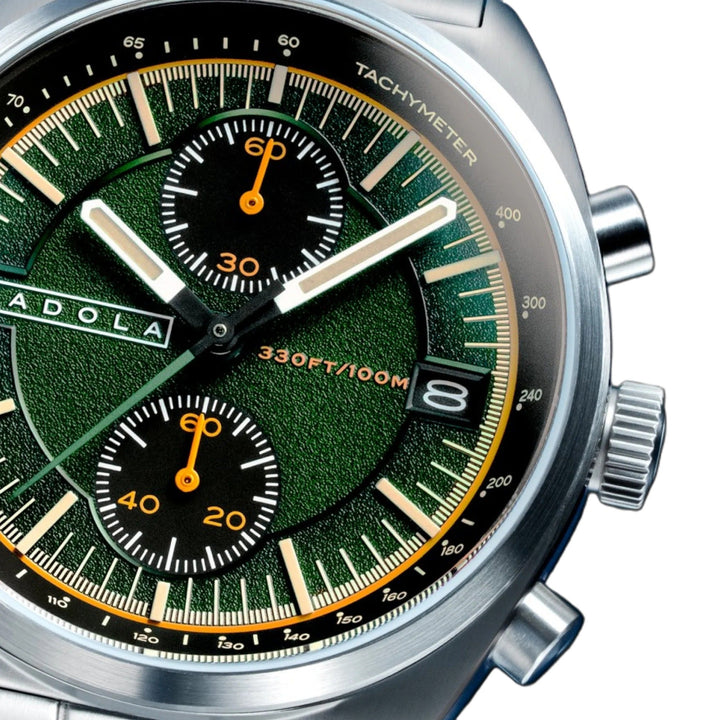 Slipstream Viper Green / Silver Stainless Steel Bracelet Green Dial