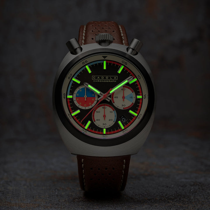 Testa Di Toro Chronograph Black / Leather | Black Dial