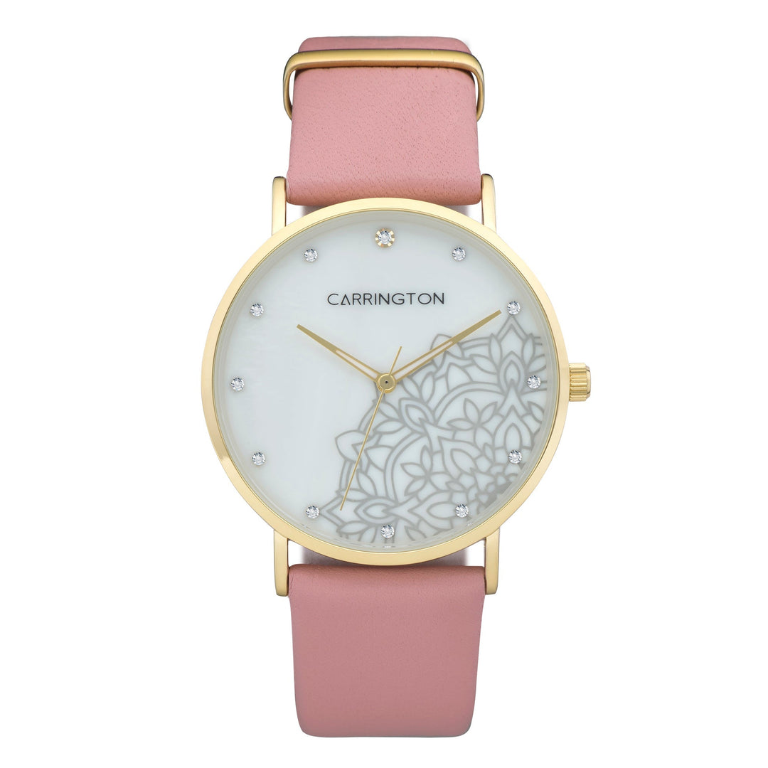 Luella White & Pink / Leather | White Dial