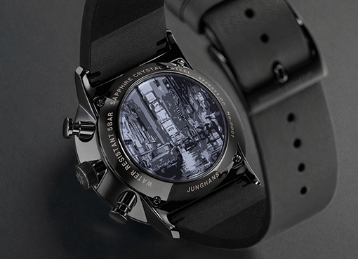 Form A Chronoscope Black Dial / Leather Strap Black Dial