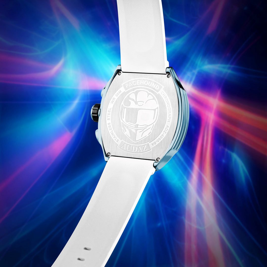 PACEHOUND CHRONO White / Powder Blue | Blue Dial