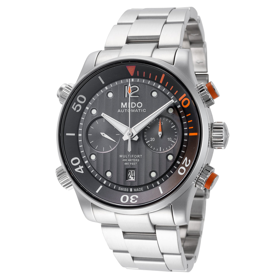 Mido 44mm / Silver / Anthracite | Anthracite Dial
