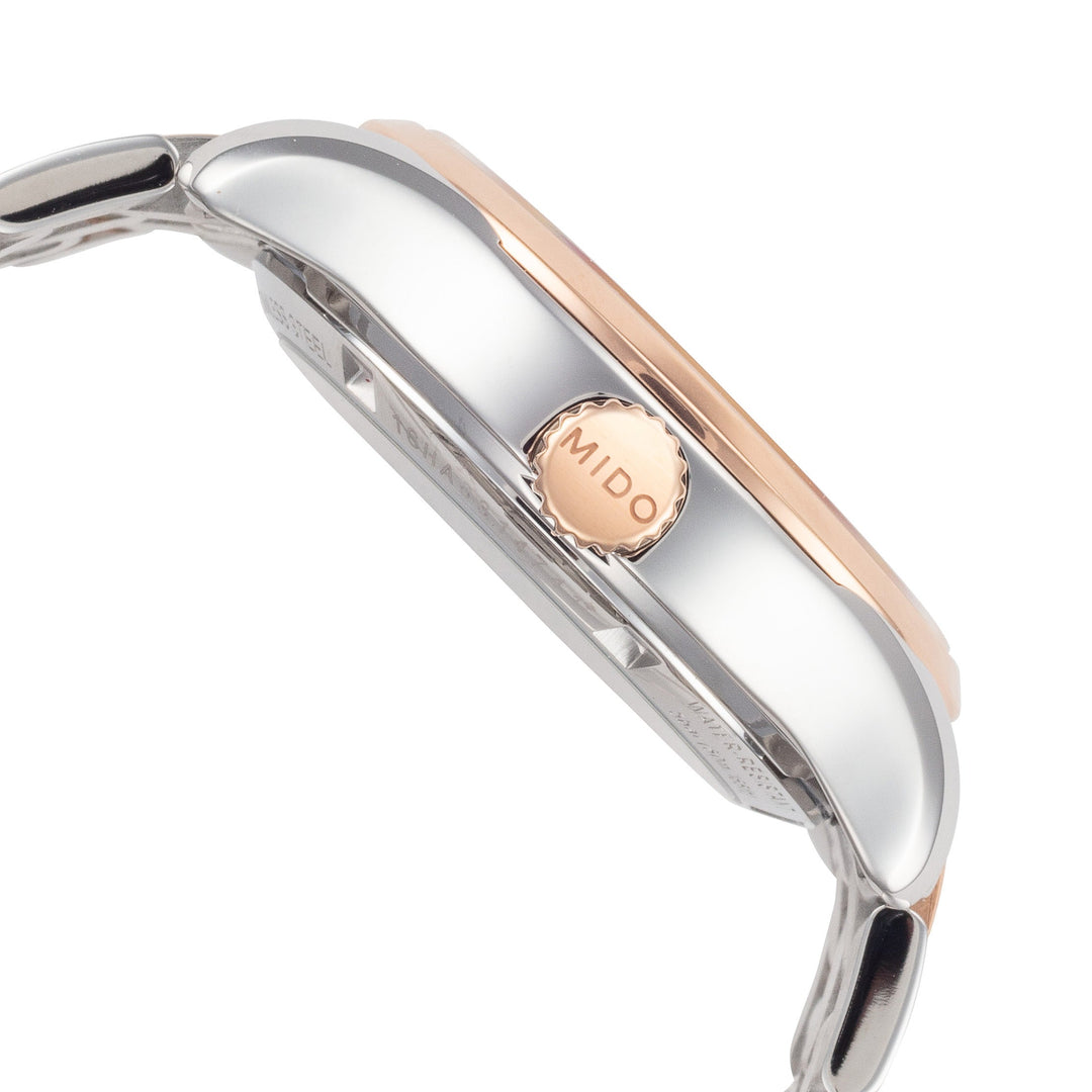 Belluna II 33mm / Silver / Silver and Rose Gold | Silver Dial